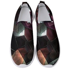 Crystals background designluxury Men s Slip On Sneakers