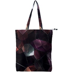 Crystals background designluxury Double Zip Up Tote Bag