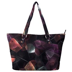 Crystals background designluxury Full Print Shoulder Bag