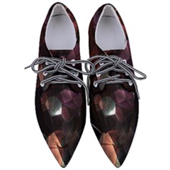 Crystals background designluxury Pointed Oxford Shoes