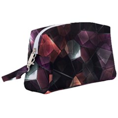 Crystals Background Designluxury Wristlet Pouch Bag (large) by Jancukart