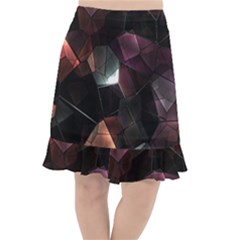Crystals Background Designluxury Fishtail Chiffon Skirt