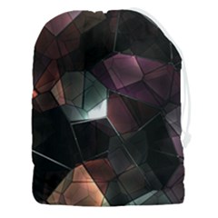 Crystals background designluxury Drawstring Pouch (3XL)