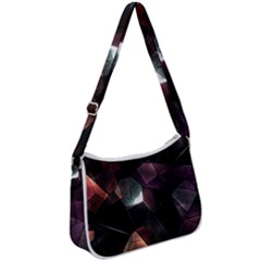 Crystals background designluxury Zip Up Shoulder Bag