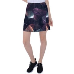 Crystals background designluxury Tennis Skirt