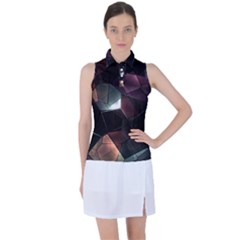 Crystals Background Designluxury Women s Sleeveless Polo Tee by Jancukart