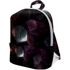 Crystals background designluxury Zip Up Backpack