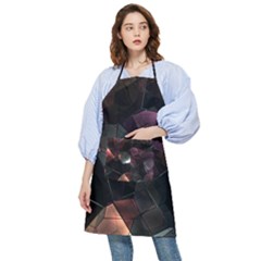 Crystals background designluxury Pocket Apron