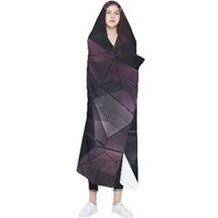 Crystals background designluxury Wearable Blanket