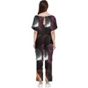 Crystals background designluxury Batwing Lightweight Chiffon Jumpsuit View2