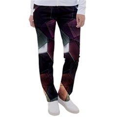 Crystals background designluxury Women s Casual Pants