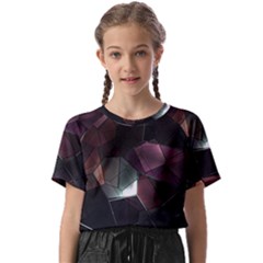 Crystals background designluxury Kids  Basic Tee