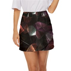 Crystals background designluxury Mini Front Wrap Skirt