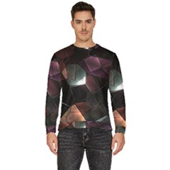 Crystals background designluxury Men s Fleece Sweatshirt