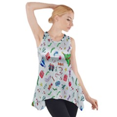 Wallpaper Special Christmas Side Drop Tank Tunic by nate14shop
