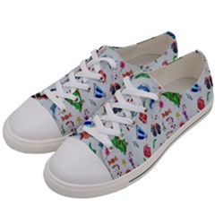 Wallpaper Special Christmas Women s Low Top Canvas Sneakers