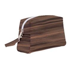 Texture Wood,dark Wristlet Pouch Bag (medium) by nate14shop