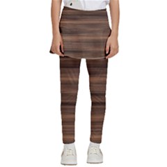 Texture Wood,dark Kids  Skirted Pants