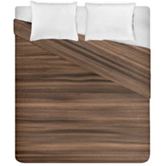 Texture Wood,dark Duvet Cover Double Side (california King Size) by nate14shop