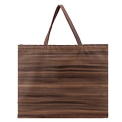 Texture Wood,dark Zipper Large Tote Bag by nate14shop