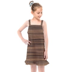Texture Wood,dark Kids  Overall Dress