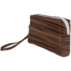 Texture Wood,dark Wristlet Pouch Bag (small)