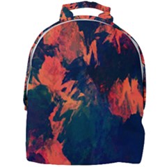 Background-abstrac Orange Mini Full Print Backpack by nateshop