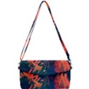 Background-abstrac Orange Removable Strap Clutch Bag View1