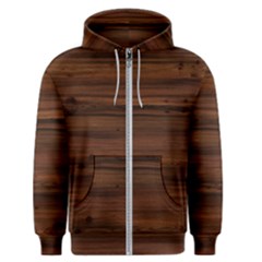 Texture-dark Wood Men s Zipper Hoodie by nateshop