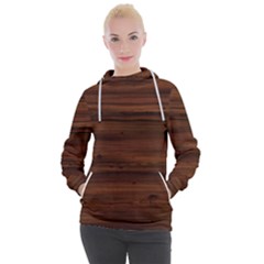 Texture-dark Wood Women s Hooded Pullover by nateshop