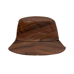 Texture-dark Wood Inside Out Bucket Hat