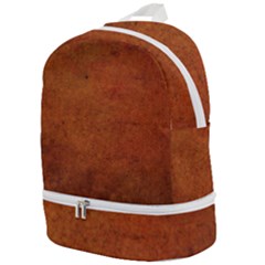 Brown Zip Bottom Backpack by nateshop