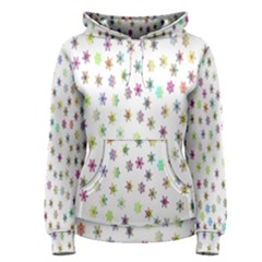 Snowflakes,colors Of The Rainbow Women s Pullover Hoodie by nateshop