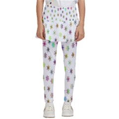 Snowflakes,colors Of The Rainbow Kids  Skirted Pants