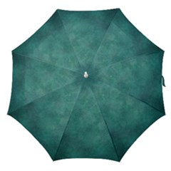 Dark Green Abstract Straight Umbrellas