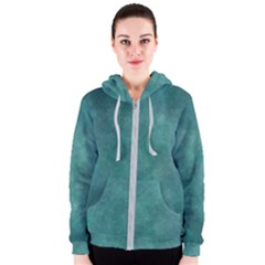 Dark Green Abstract Women s Zipper Hoodie by nateshop