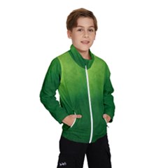 Light Green Abstract Kids  Windbreaker