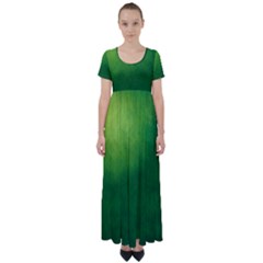 Light Green Abstract High Waist Short Sleeve Maxi Dress