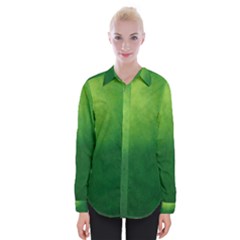 Light Green Abstract Womens Long Sleeve Shirt