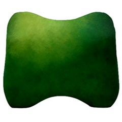 Light Green Abstract Velour Head Support Cushion