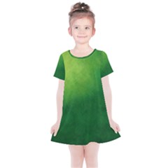 Light Green Abstract Kids  Simple Cotton Dress