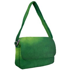 Light Green Abstract Courier Bag by nateshop