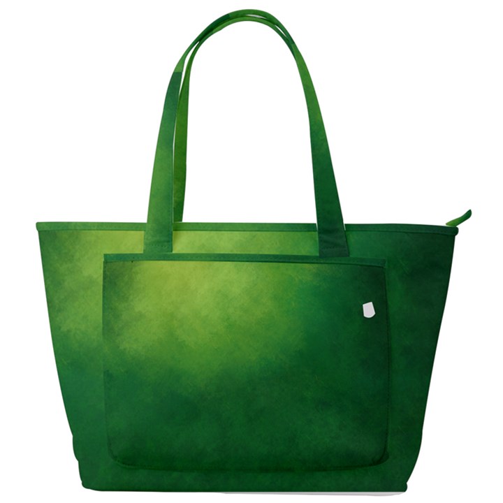 Light Green Abstract Back Pocket Shoulder Bag 