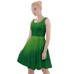 Light Green Abstract Knee Length Skater Dress