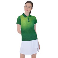 Light Green Abstract Women s Polo Tee