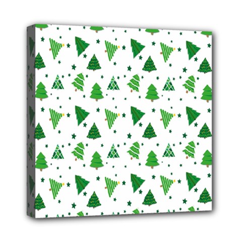 Christmas-trees Mini Canvas 8  X 8  (stretched) by nateshop