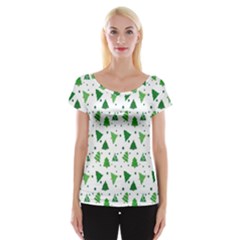 Christmas-trees Cap Sleeve Top by nateshop