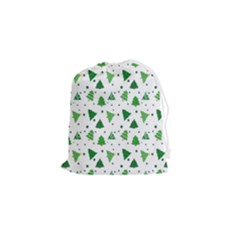 Christmas-trees Drawstring Pouch (small) by nateshop