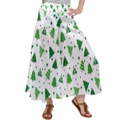 Christmas-trees Satin Palazzo Pants by nateshop