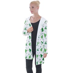 Christmas-trees Longline Hooded Cardigan by nateshop